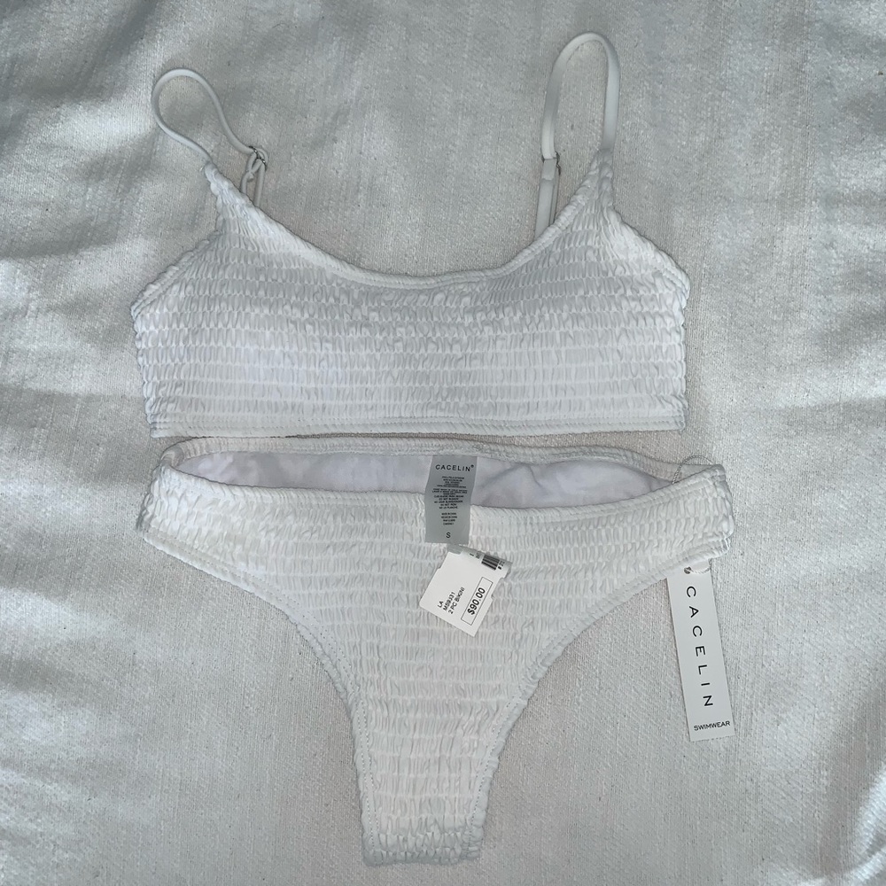 Cacelin White Two-Piece Bikini